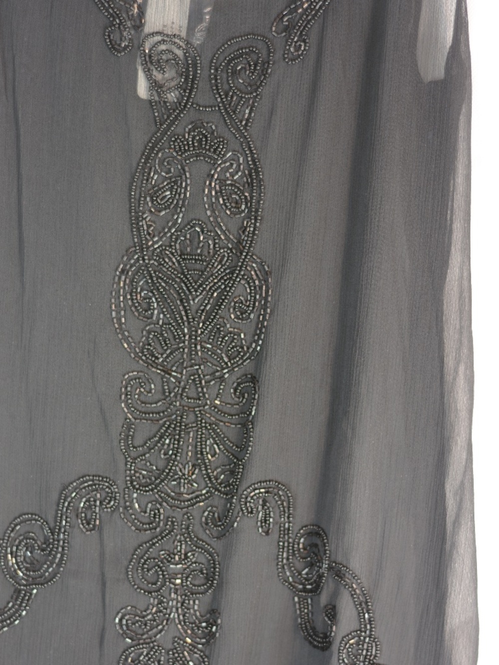 Romeo & Juliet Couture Black Beaded Dress Sz L NWT